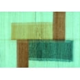 thumbnail image 1 of Ahgly Company Indoor Rectangle Abstract Turquoise Blue Contemporary Area Rugs, 2' x 3', 1 of 4