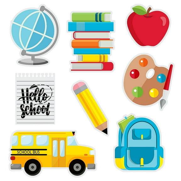 Back-to-School Wall Decorations, Party Decor, Party, 8 Pieces