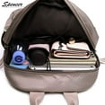 thumbnail image 6 of Spencer Fashion Oxford Women Backpack - Water Resistant Travel Satchel Handbag Anti-theft School Shoulder Bags Rucksack for Outdoor Shopping (9.06"*5.12"*12.20",Black), 6 of 7
