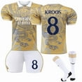 thumbnail image 1 of 2425 Real Madrid Dragon Édition Commémorative Uniforme de Soccer Jaune No. 8 Kroos Réplique Nom du Joueur Maillot de Sport -S, 1 of 2