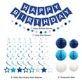 thumbnail image 2 of Hiija Happy Birthday Party Banners, Blue, 20cm, 2 of 6