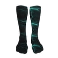 thumbnail image 5 of KLL Green Lightning Flash Print Cool Socks Men's Women's Crew Socks Funny Crazy Novelty Stockings, 5 of 8