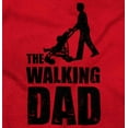 thumbnail image 2 of Walking Dad Nerdy Zombie Movie Lover Men's Big & Tall Graphic Zip Up Hoodie Brisco Brands 2X, 2 of 4