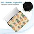 thumbnail image 2 of FORMRS 13-13.3 inch Laptop Sleeve Case Soft Carrying Quilted Computer Bag Cover, Sunshine Pineapples, 2 of 7