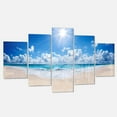 thumbnail image 2 of Designart 'Beautiful Tropical Beach Panorama' Metal Wall Art, 2 of 3