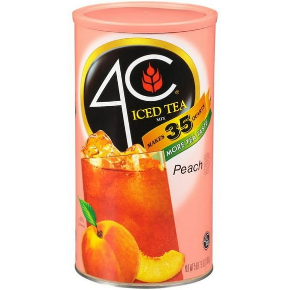 4C® Peach Iced Tea Mix 82.6 oz. Canister