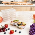 thumbnail image 5 of MOJINO Snack Containers with Lids, 30 Pack Reusable Snack Pack Containers, 2 Compartment Portion Cups with Lids for Sauce, Dip, Lunch & Meal Prep, 5 of 6