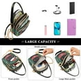 thumbnail image 5 of FORMRS Crossbody Bag for Women Quilted Travel Shoulder Cell Phone Purse with Chain Strap Handbag, Christmas Cat, 5 of 7