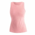 thumbnail image 3 of Krdevn Ribbed Shelf Bra Camisole - Built-in Bra Yoga Tank Top for Women, Cropped Layering and Sports Comfort,Size:XXL, 3 of 5