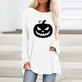 thumbnail image 4 of Hvogkswy Halloween Shirts for Women Long Sleeve Crewneck Printed Tee Holiday Graphic Tops for 2026, 4 of 4
