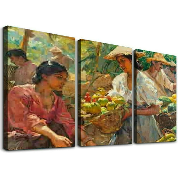 Ulloord Fernando Amorsolo Oil Poster Room Decoration Canvas Painting Posters And Prints Wall Art Pictures for Living Room Bedroom Decor