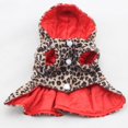thumbnail image 6 of Winter Puppy Dog Tutu Dress Leopard Hoodie Dog Outfits Outsuit Warm Dog Coats Clothing Costume XS-XL, 6 of 9