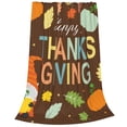 thumbnail image 2 of Fuzoiu Happy Thanksgiving With Gnome Print Ultra-Soft Micro Fleece Blanket,All Seasons Flannel Throw, Lightweight Blanket for Bed, Sofa, Couch, Movie Night, Camping, and Travel-40"x30", 2 of 7