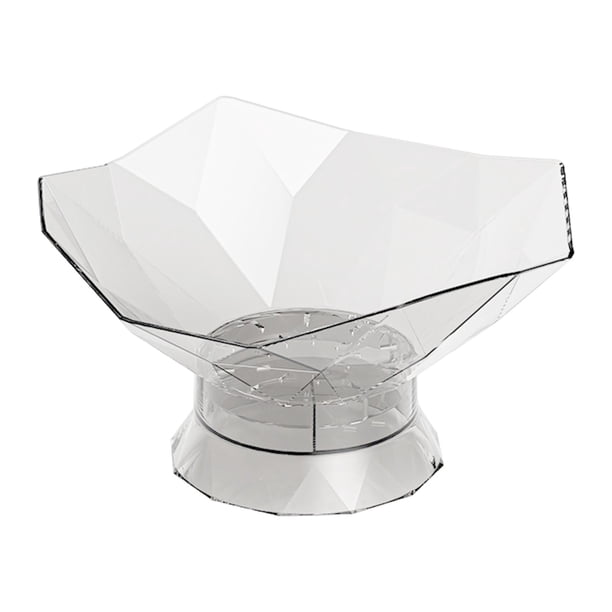 Frutero de pedestal, encimera multiusos, centro de mesa, frutero, pedestal Blanco