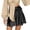 Black, variant on Ediodpoh Skirts for Women High Waist Wrap Flowy Mini Skirt with Tie Waist and Ruffles for Summer Beach Casual Wear Mini Skirts Beige XL