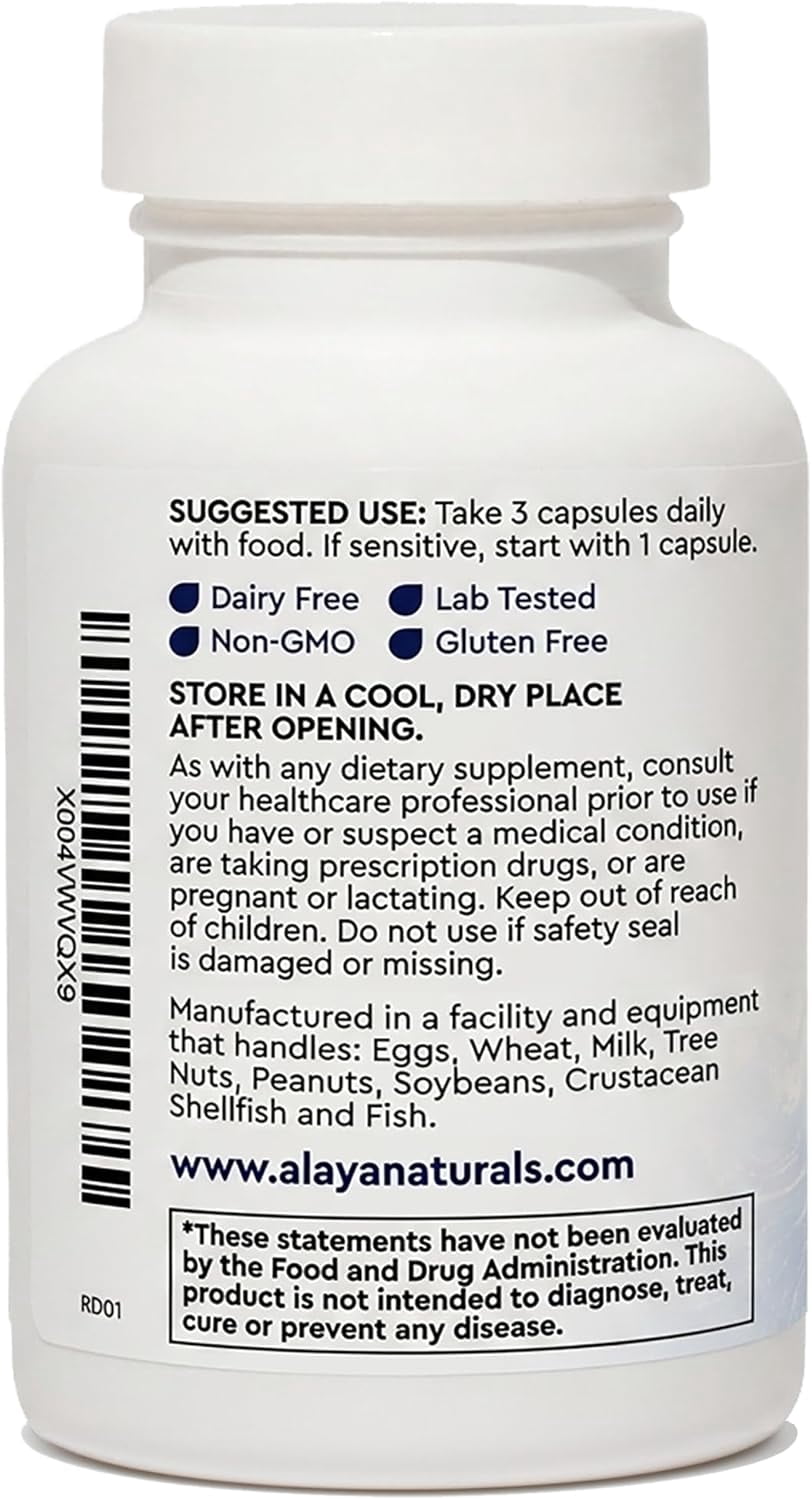 Alaya Naturals Joint Support Supplement with Glucosamine, Chondroitin and Turmeric, 90 Capsules
