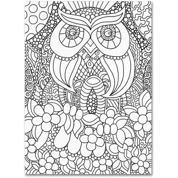 Trademark Fine Art "Mixed Coloring Book 56" Canvas Art by Kathy G. Ahrens