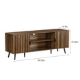 thumbnail image 4 of Smart FENDEE Mid Century TV Stands with Storage Entertainment Center for 60" TV,Living Room,Walnut, 4 of 9