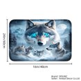 thumbnail image 4 of Spxubz Wolf Family Art Non Slip Flannel Floor Mat For Bathroom Kitchen Bedroom Decor 16x24 Inch, 4 of 5