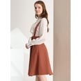 thumbnail image 4 of INSPIRE CHIC Vestido General De Cintura Elástica Con Tirantes Y Tirantes Para Mujer marrón XL, 4 of 6