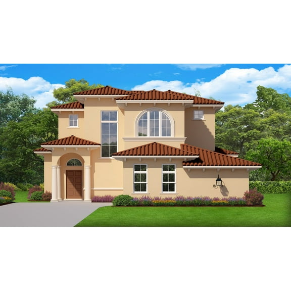 556-2843: Contemporary CMU 4 Bed, 3 Bath Luxury Home Plan, 2843 Sq Ft: Full Blueprints with License to Build by Home Plan Marketplace - Lesuto