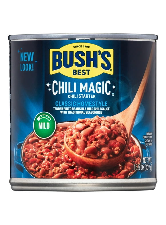 Bush's Classic Homestyle Chili Magic, Canned Beans, 15.5 oz Can