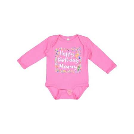 

Inktastic Happy Birthday Mommy Gift Baby Boy or Baby Girl Long Sleeve Bodysuit