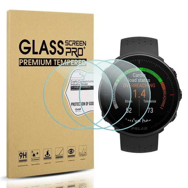 Protector de pantalla Suoman de vidrio templado para Polar Vantage M/V, paquete de 3