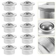 thumbnail image 3 of SHISUYAN 10 Pcs Base Universelle en Acier Inoxydable Roulements à Billes Métalliques Roulettes Montées Roulements de Transfert, 3 of 9