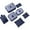 NY, variant on EGNMCR ,, Storage Bag For Moving, Dormitory, Travel, Camping, Christmas Decoration, Packaging Supplies, Organizer's Handbag, Reusable And Sustainable Use 7PCS Storage pocket