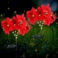 thumbnail image 1 of Lampe sur Pied 1 Paquet Lumières Solaires Rouges en Forme de Fleur Lumières DEL au Sol pour Pelouse et Jardin Éclairage Décoratif Extérieur Étanche Rkxzt, 1 of 7