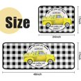 thumbnail image 2 of 2Pcs Kitchen Rugs and Mats Sets Non Skid Sets Lemon Truck Mats for Indoor Non Slip Waterproof Standing Kitchen Runner Mats 17\u201dx24\u201d+17\u201dx48\u201d, 2 of 5