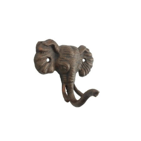 

[Pack Of 2] Rustic Copper Cast Iron Elephant Hook 5