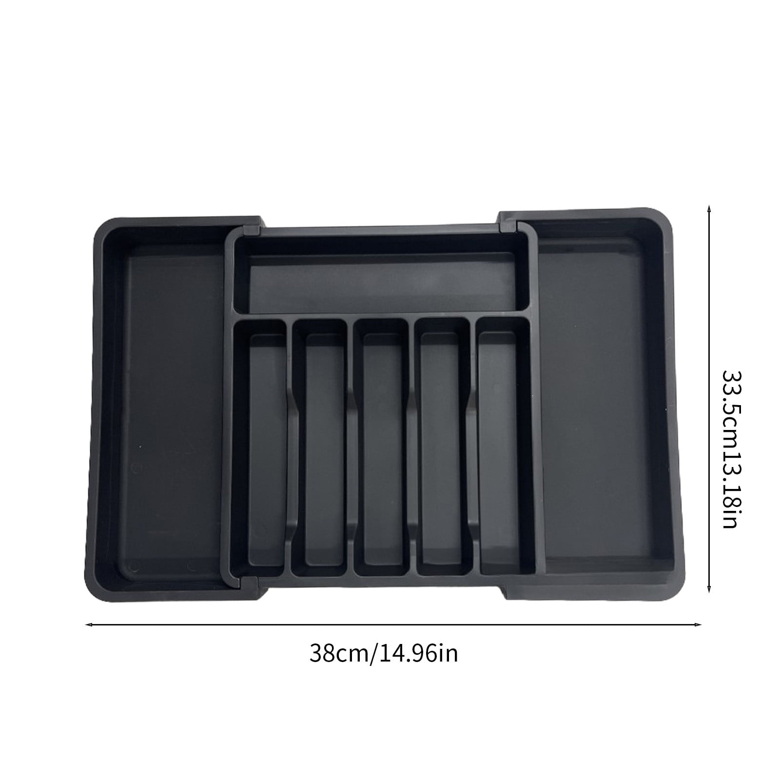 LHNFT Silverware Organizer - Expandable Kitchen Drawer Organizer, Adjustable Utensil Organizer, Cutlery Drawer Organizer for Forks, Knives, Multipurpose Kitchen Organizers and Storage Solution