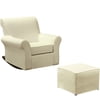 Dorel Rocking Chair with Ottoman, Beige