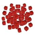 thumbnail image 1 of 100pcs Assorted Colored Translucent 6 Sides Transparent Polyhedral D6, 1 of 7