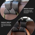 thumbnail image 3 of IFANLANDOR 4Pcs Car Back Seat Hooks ABS Black for Daily Use, 3 of 8