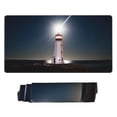 thumbnail image 2 of Bingfone Peggy'S Cove Lighthouse Large Gaming Mouse Pad,Extended Desk Mousepad With Stitched Edges,Non-Slip Base,Water Resist Keyboard Pad For Gamer, Office & Home, 29.5 X 16 In, 2 of 9