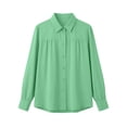 thumbnail image 7 of Otntypg Button Down Shirts for Women Slim Fit Long Sleeve Stretch Dress Shirts Lightweight Casual Work Shirt Wrinkle Free Office Blouses, 7 of 7
