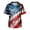 Sky Blue, variant on 4th Of July Scrubs Top for Men Fashion Patriotic V-Neck Short Sleeve Graphic Printed Scrub Uniform Tops 2026 Summer Comfortable Stretchy Medical Workwear with Pockets Sky Blue S