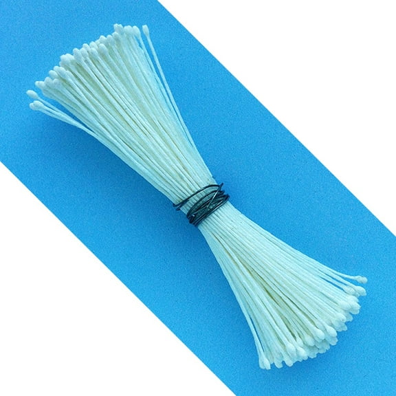 Small Round Tip Flower Stamen (White) by World of Sugar Art