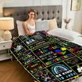 thumbnail image 3 of Autism Awareness Blanket Teen Autistic Gifts Autism Awareness Gifts Ultra Soft Cozy Lightweight Autistic Flannel Throw Blanket for Autistic Boys Girls 50"x60", 3 of 6