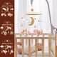 thumbnail image 1 of Móvil para Bebé, Marco de Madera Artesanal, Ovejas de Lana de Fieltro y Adornos de Estrellas, Materiales Seguros y Ecológicos, Decoración para Habitación Infantil, Regalo para Recién Nacidos, Tamaño, 1 of 5