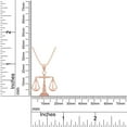 thumbnail image 6 of AFFY 14K Rose Gold over 925 Sterling Silver Scales of Justice Pendant Necklace, 6 of 8