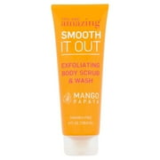 (3 pack) (3 Pack) You Are Amazing Smooth It Out Mango Papaya Exfoliating Body Scrub & Wash, 8 fl oz