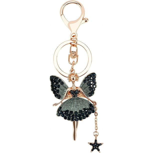 Llaveros para mujer Bailarina Llaveros Bailarina Llavero Monedero Bolso Encantos Bolsos Cartera Mochila Tote Accesorios para niñas Ormromra WMPH-1288-1