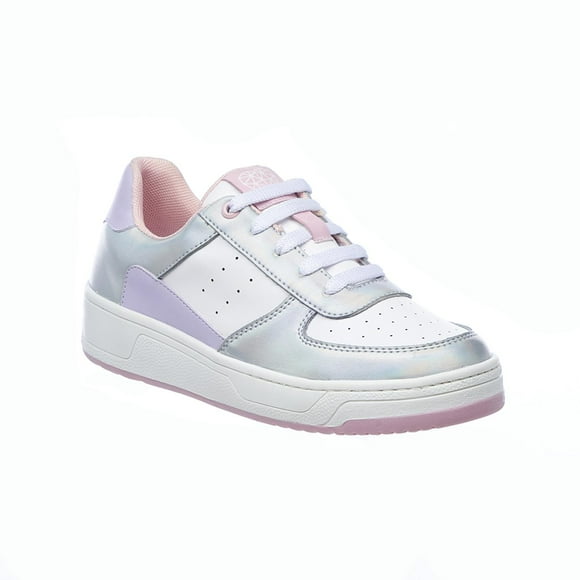 Tenis Tropicana Niña Infantil Moda Casual Cómodo Tipo Piel Blanco Rosa Plateado 005A4F blanco 18 Tropicana 005A4F
