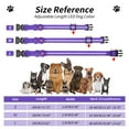 thumbnail image 3 of (4 pack) PcEoTllar Light up Dog Collar, LED Dog Collar Rechargeable, Pet Dog Collars for Small Dogs, Purple S, 3 of 8