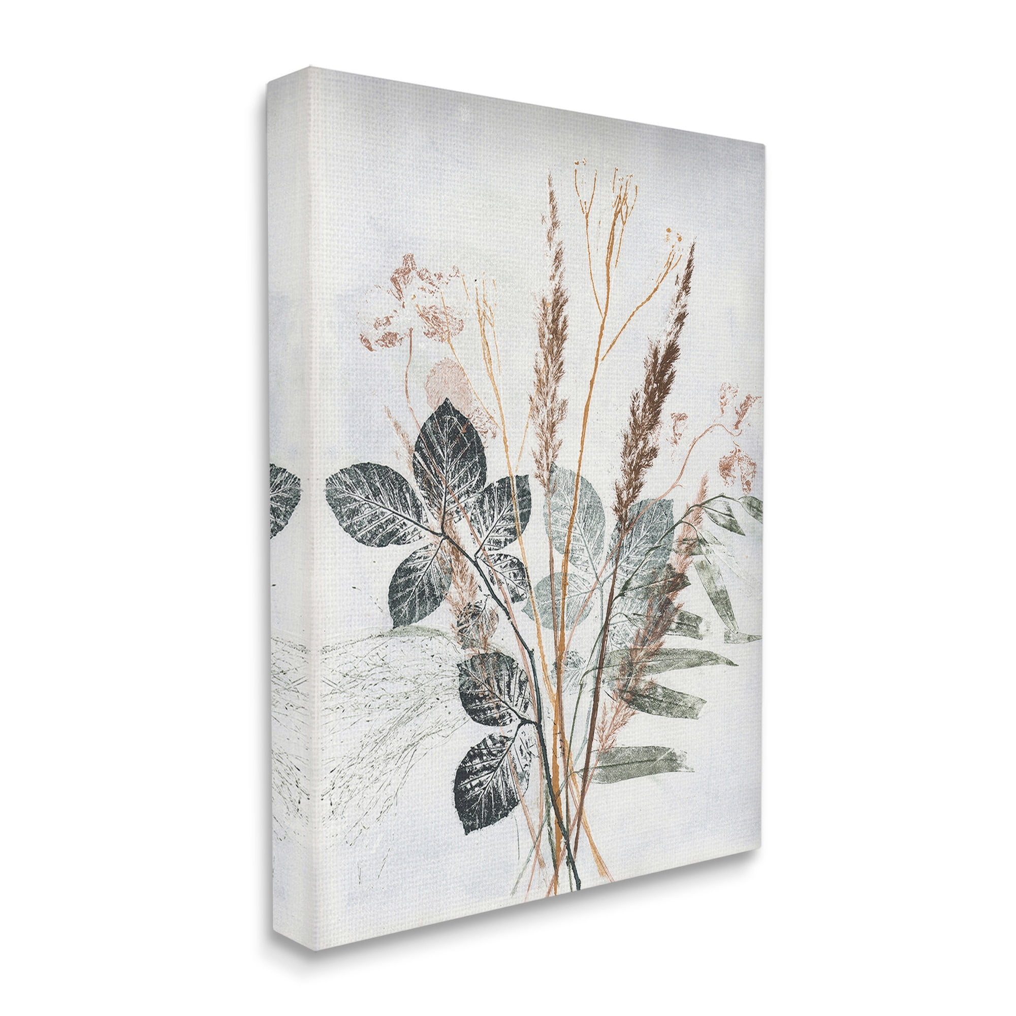 Stupell Industries Natural Forest Leaves Botanical & Floral Painting Gallery Wrapped Canvas Art Print Wall Art, 30 x 40