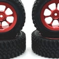thumbnail image 2 of ZheElen 1/12 Plastic Wear-resistant Wheel Rims Tyre For MN MN128 MN86 G500 RC Car Part RC Car Accessories Replacement Parts Red, 2 of 6